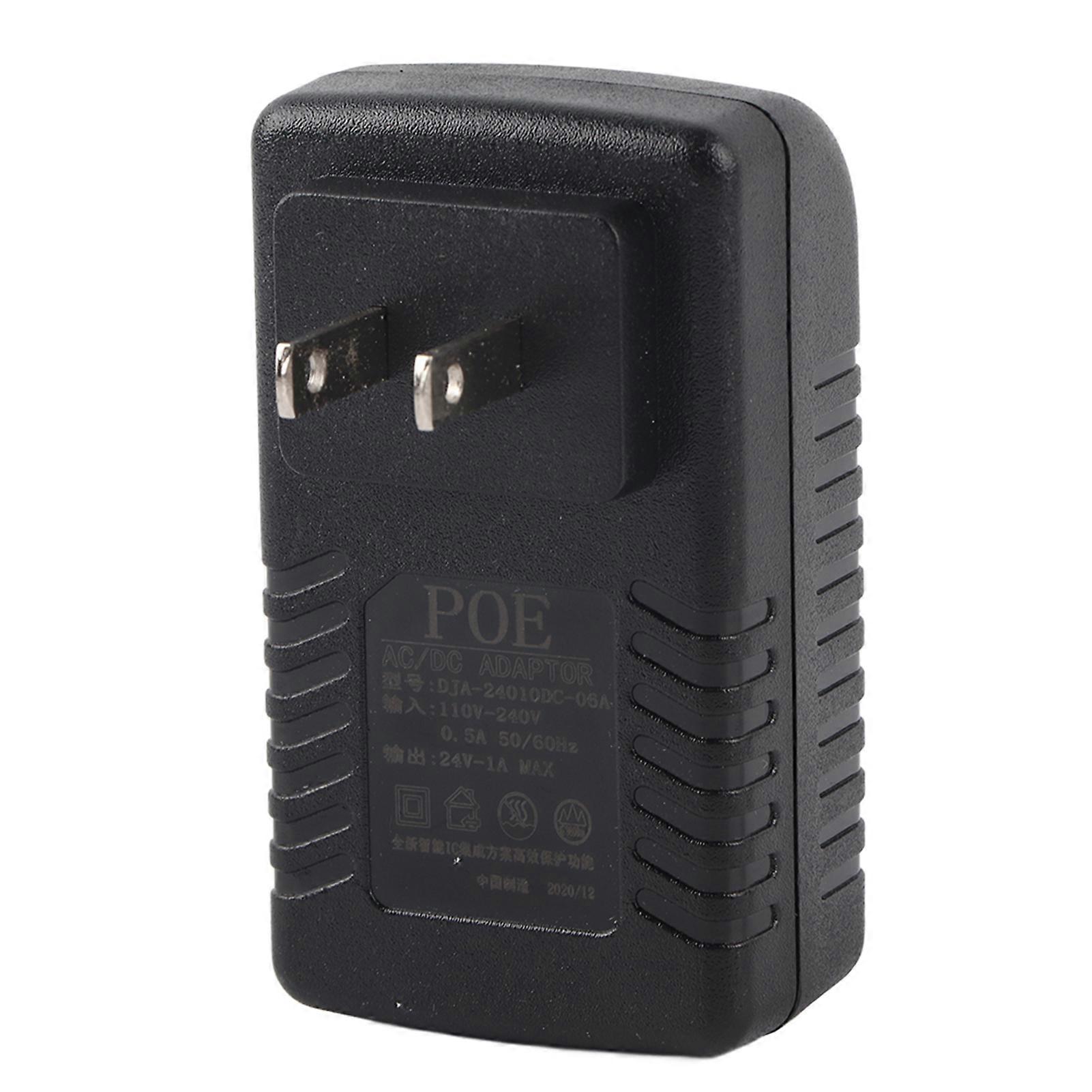 24v 1a Poe-injektor-netzteil, Stromversorgung Für Ip-kameras, 24-volt-ladegerät, Optionaler Stecker, 1 Ampere, Netzkabel Im Lieferumfang Enthalten