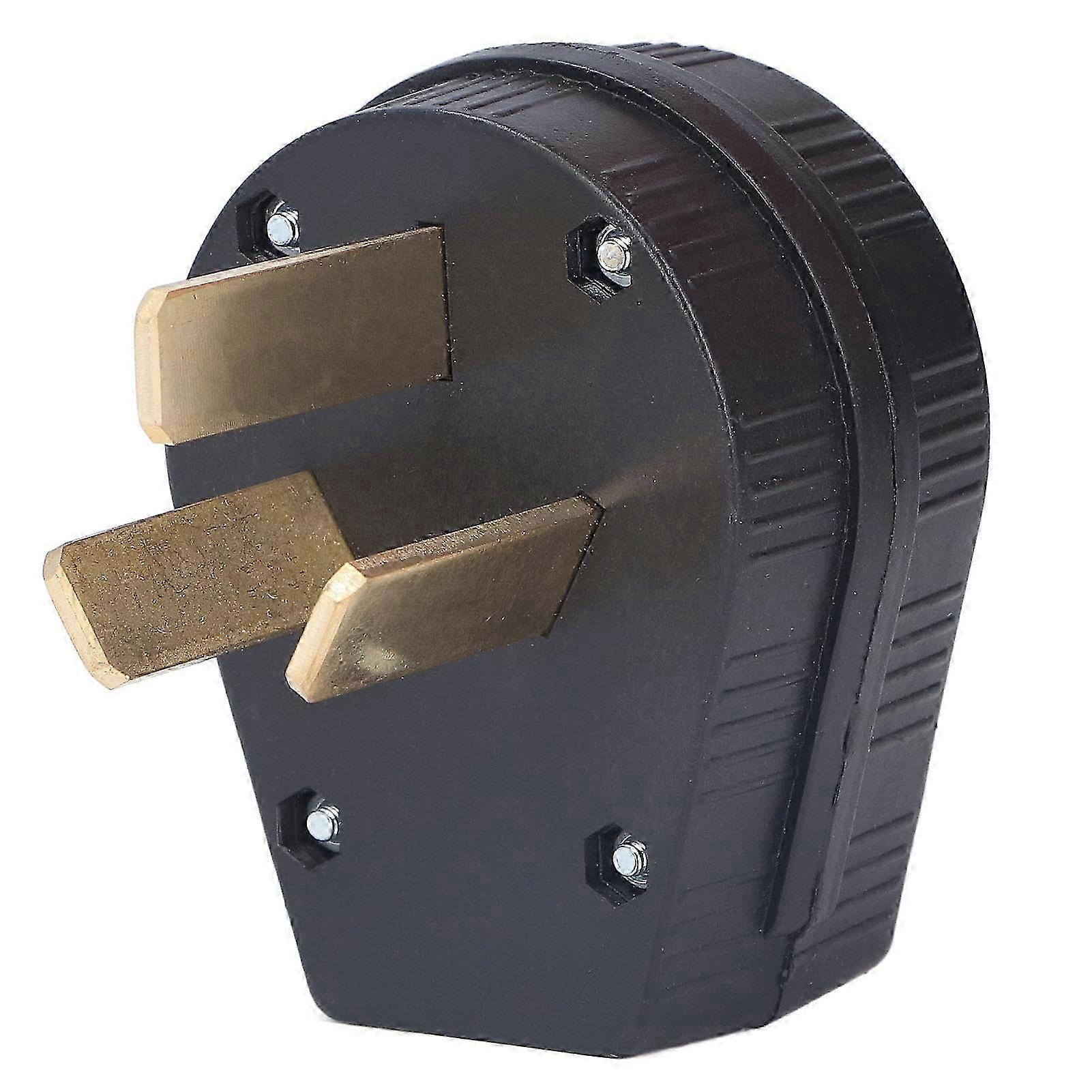 Gerader 3-poliger Industriestecker, Messingkontakt, Standard-us-stecker, 50 A, 125 V/250 V