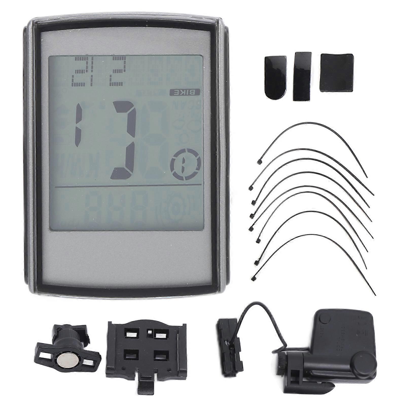 Bc235 Robuster, Wasserdichter, Kabelloser Fahrradcomputer, Multifunktionaler Fahrradkilometerzähler Mit Lcd-anzeige, Ferngeschwindigkeitssensor Für Mountainbikes Und Rennräder, Zuverlässiges Und Langl