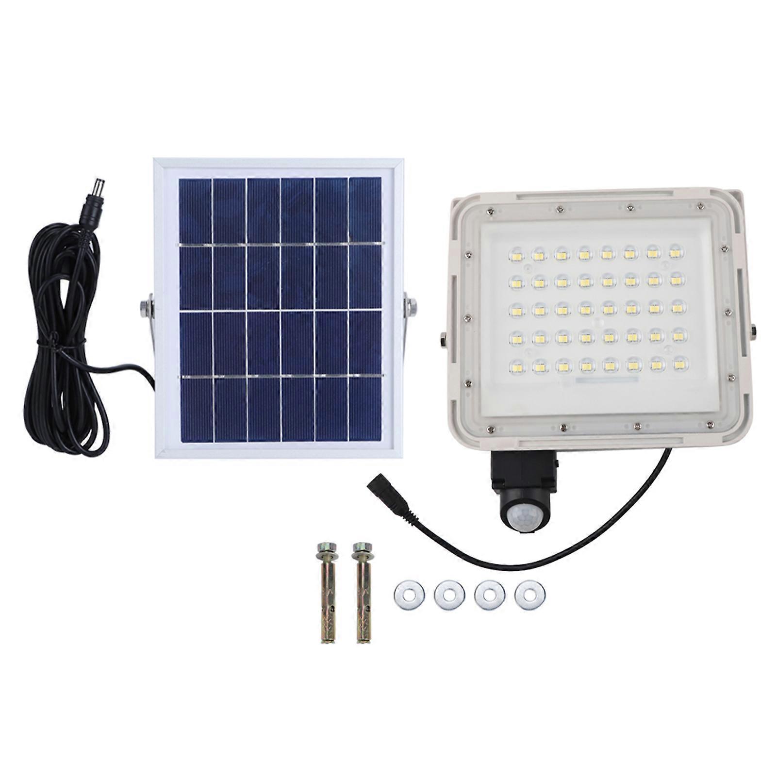 100-w-led-solar-flutlicht, Wasserdicht, Mit Bewegungsmelder, Für Garten, Hof, Terrasse Und Einfahrt, Kabellos
