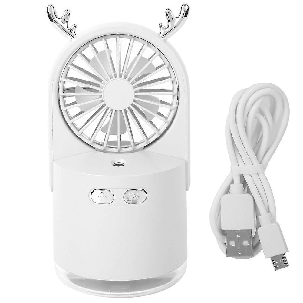 Tragbarer Usb-luftbefeuchter Mit Ventilator Und Kühlendem Sprühnebel Für Abnehm- Und Bürozwecke