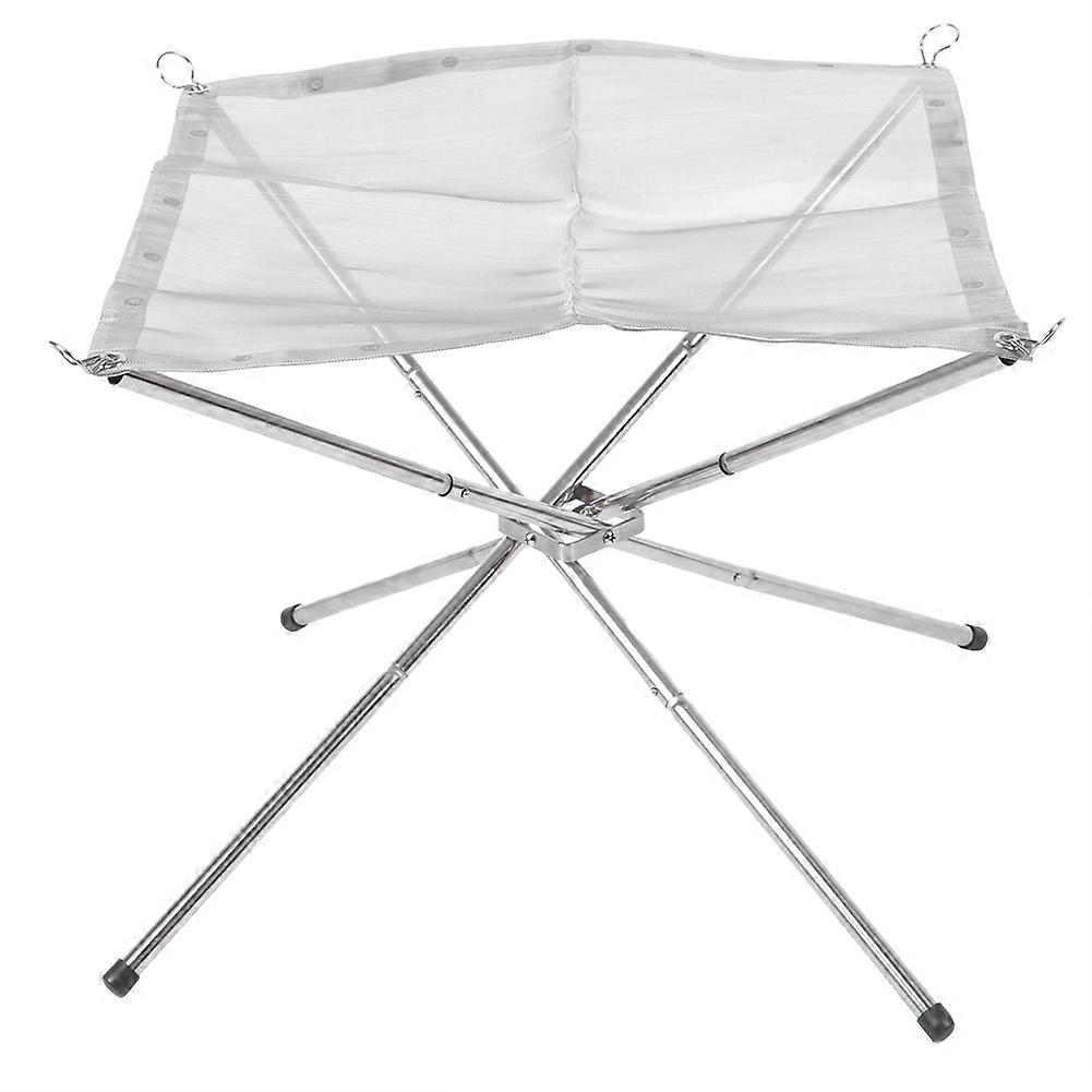 Klappbarer Stahlgrill Mit Feuerrahmen Für Camping Und Wandern