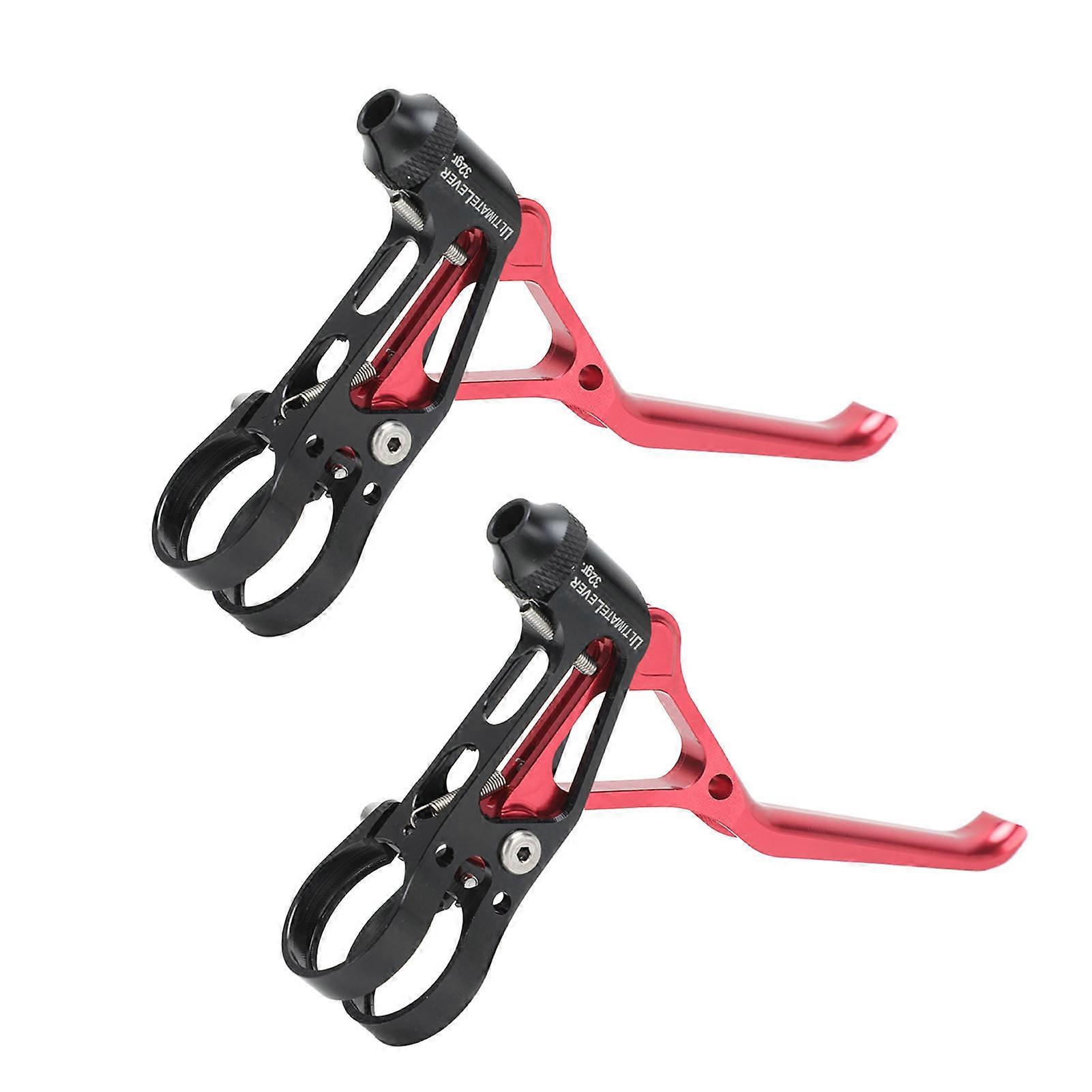 2-teiliges, Leichtes Cnc-gefrästes Rennradbremsenset Aus Aluminiumlegierung, Ultraleichte Hohlgriffe, Einfache Einstellung, Kompatibel Mit 22,2-mm-lenkern