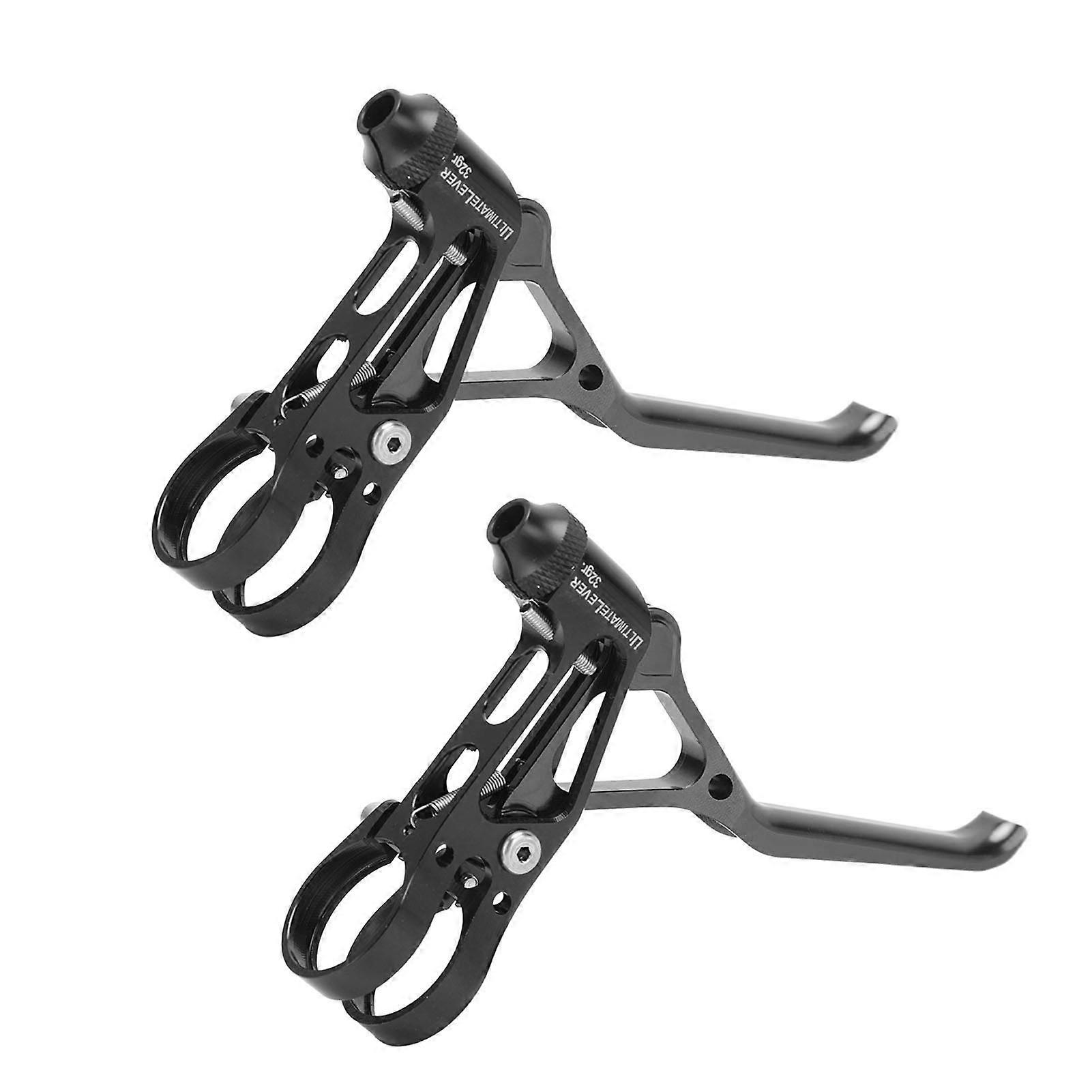 Set Mit 2 Ultraleichten Cnc-gefrästen Bremshebeln Aus Aluminiumlegierung, Hohlem Griff, Einfacher Einstellung, Kompatibel Mit 22,2 Mm Rennradlenkern