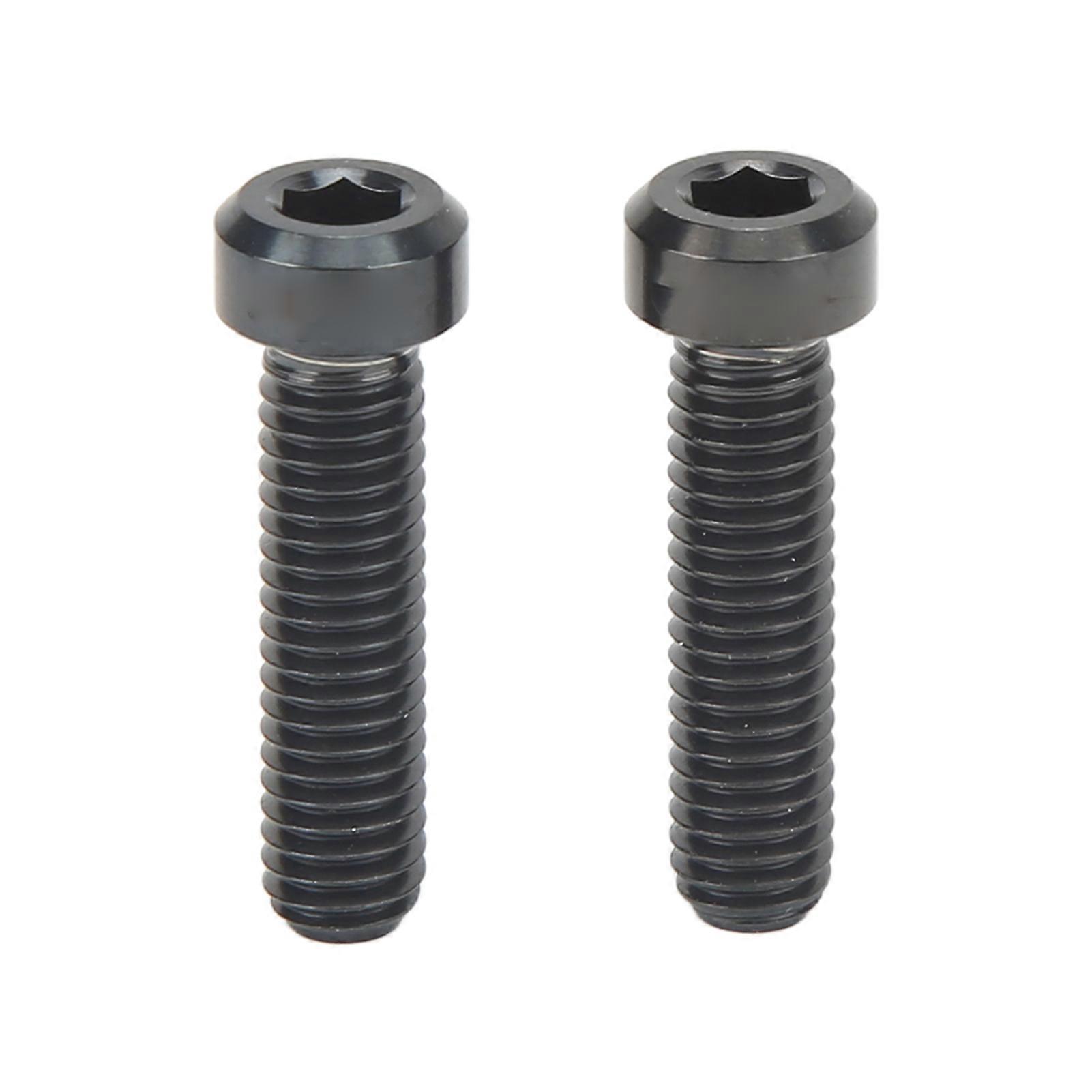 M6 23,5 Mm Titanlegierungsschraube, Oxidations- Und Rostbeständig, Zuverlässige Fahrradbefestigung, 2er-packung Vorbaubolzen