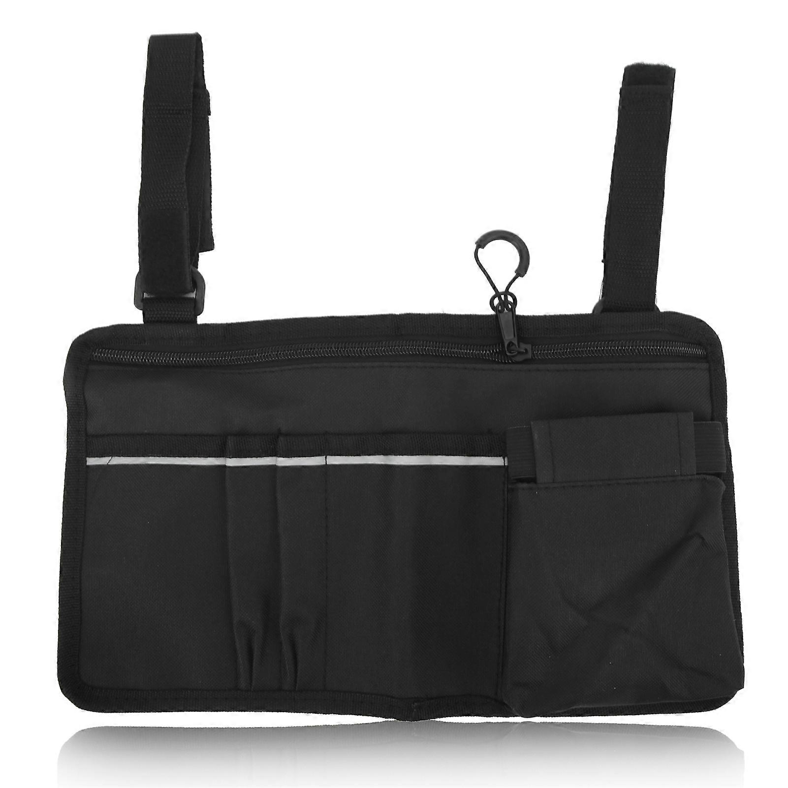 Seitentasche Für Rollstühle, Wasserdichter Organizer Mit Mehreren Fächern, Armlehnentasche Mit Reflektorstreifen, Oxford-gewebe, Für Gehhilfen, Rollatoren Und Rollstühle