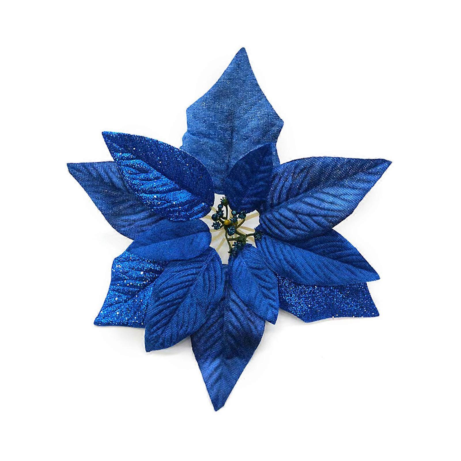 Künstliche Weihnachtsblumen Aus Stoff Für Den Weihnachtsbaum, Filzornamente, Set Mit Blumengirlanden Für Den Weihnachtsbaum, Winterdekoration Für Zuhause
