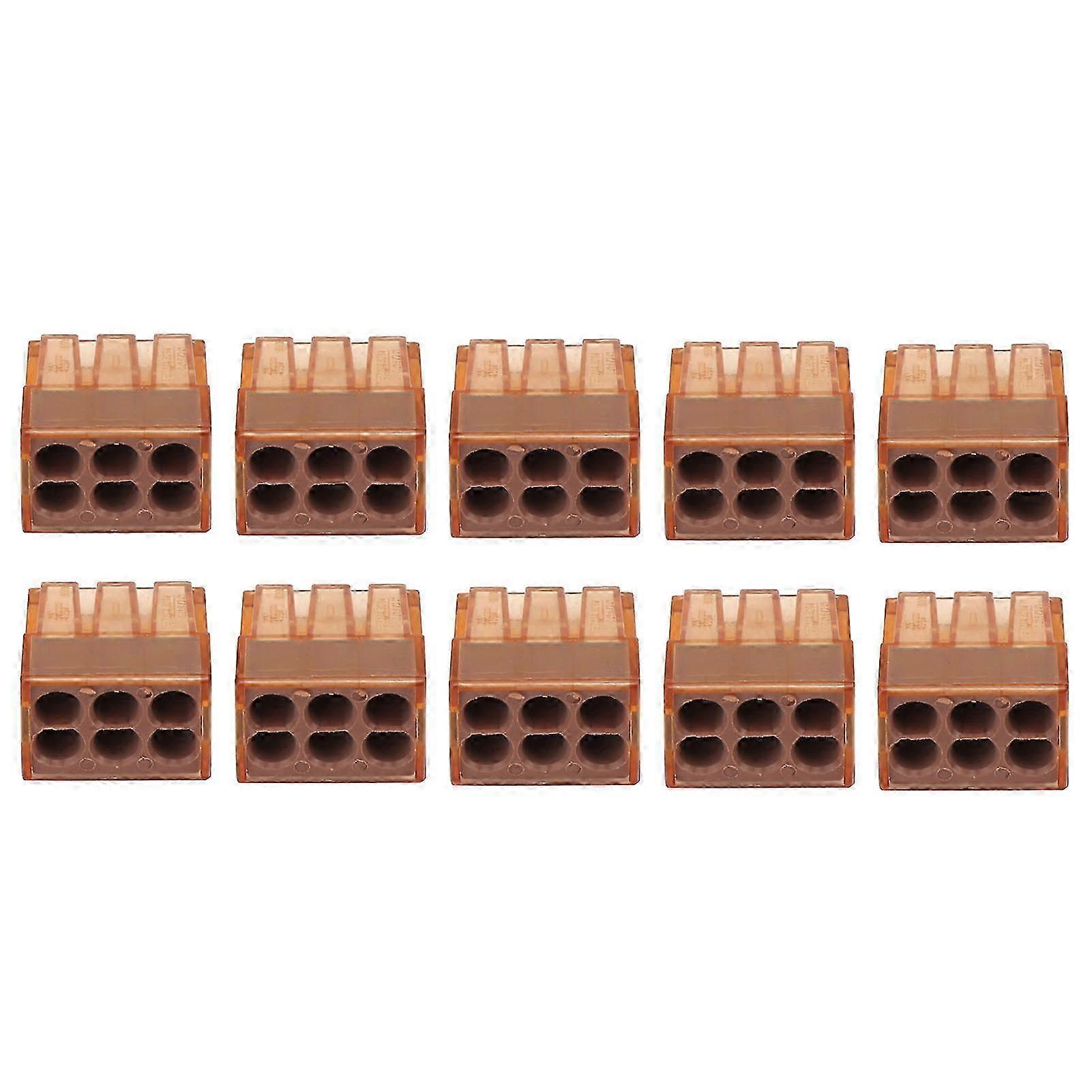 Pct606 Schnellverbinder, 10er-pack, 0,75–4,0 Mm², Elektrische Anschlussklemme Für Industrielle Verkabelung, Verbindungszubehör