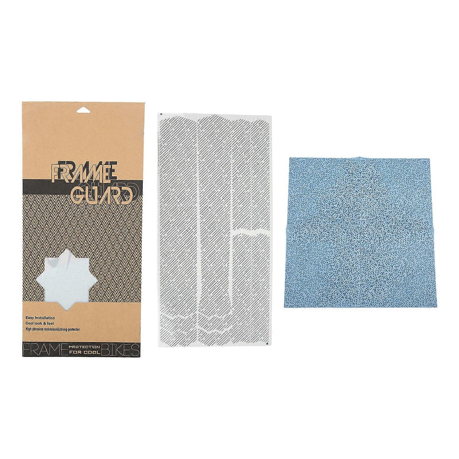 Enlee Fahrradrahmenschutz, Transparentes Tpu-klebeset, Kratzfeste Folie Für Lenker Und Rohre, Langlebiges Fahrradzubehör, Set Aus Schutzstreifen.