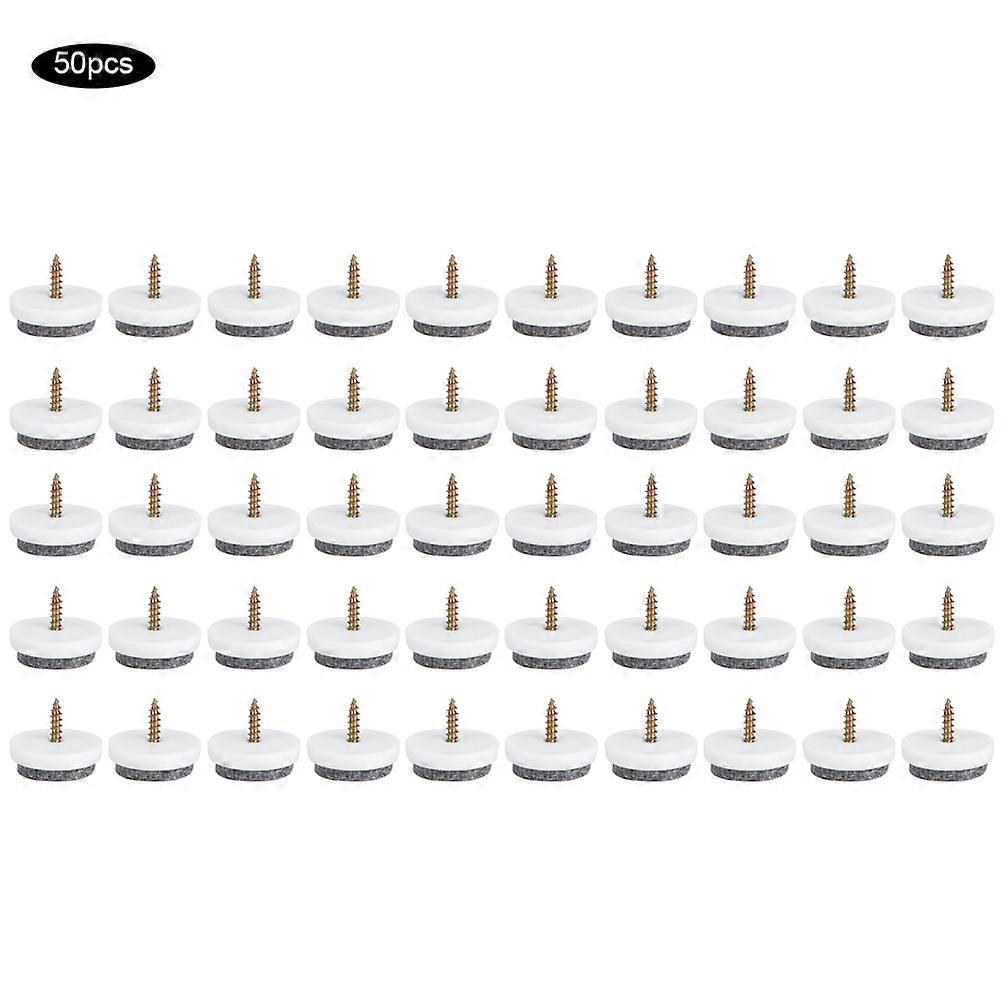 50 Rutschfeste Filzgleiter Für Möbelbeine, Bodenschoner Für Tische, Sofas Und Stühle, Inklusive Spikes, 22 Mm