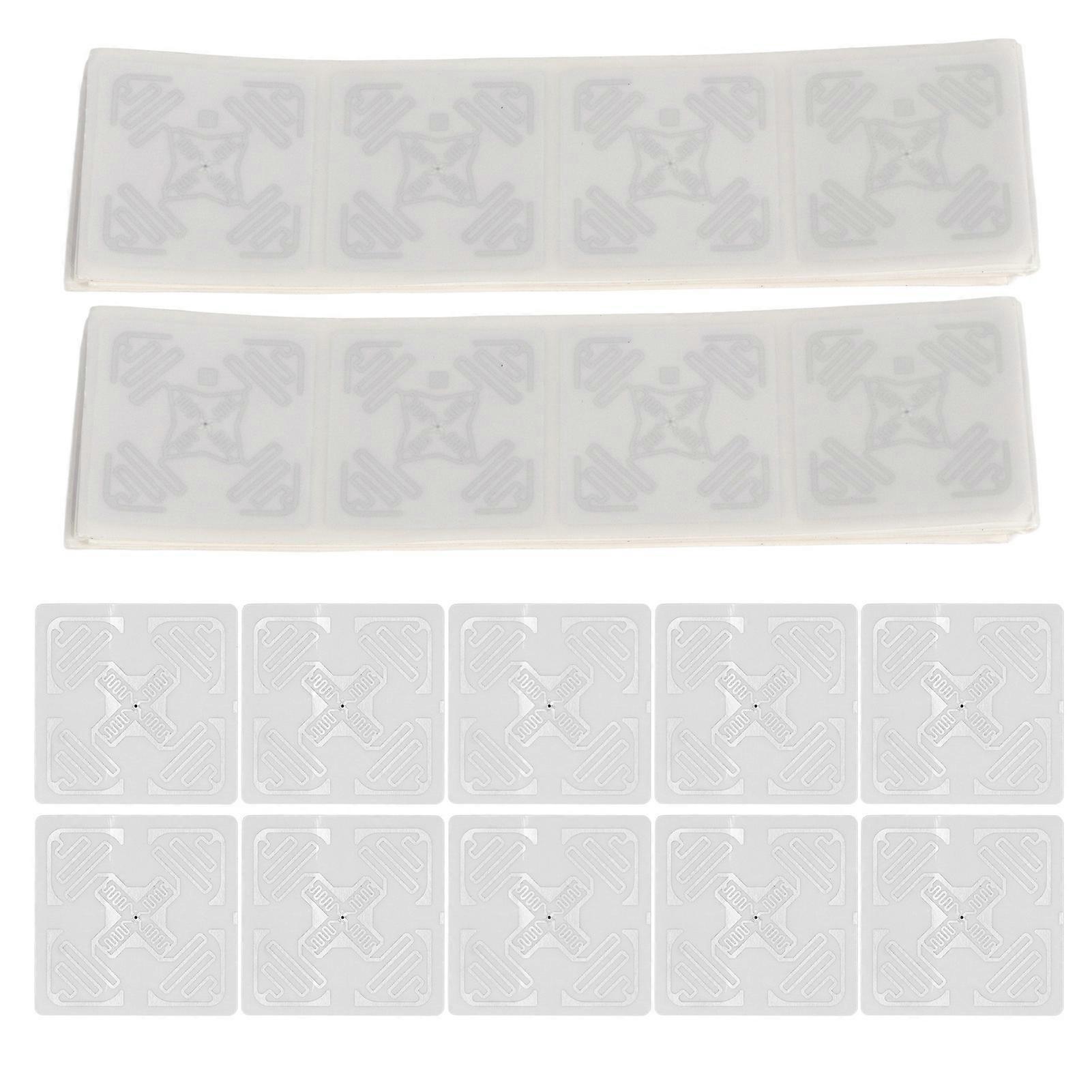 Packung Mit 100 Wiederbeschreibbaren, Selbstklebenden Uhf-rfid-etiketten (860–960 Mhz, Km4), 50 X 50 Mm, Für Die Lagerverwaltung