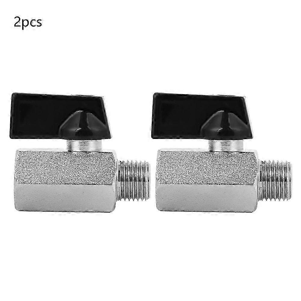 2 Stück Mini-druckluftventile Aus Messing Für Sandstrahlgeräte, Zubehör Für Luftkompressoren, G1/4-zoll-kugelhähne