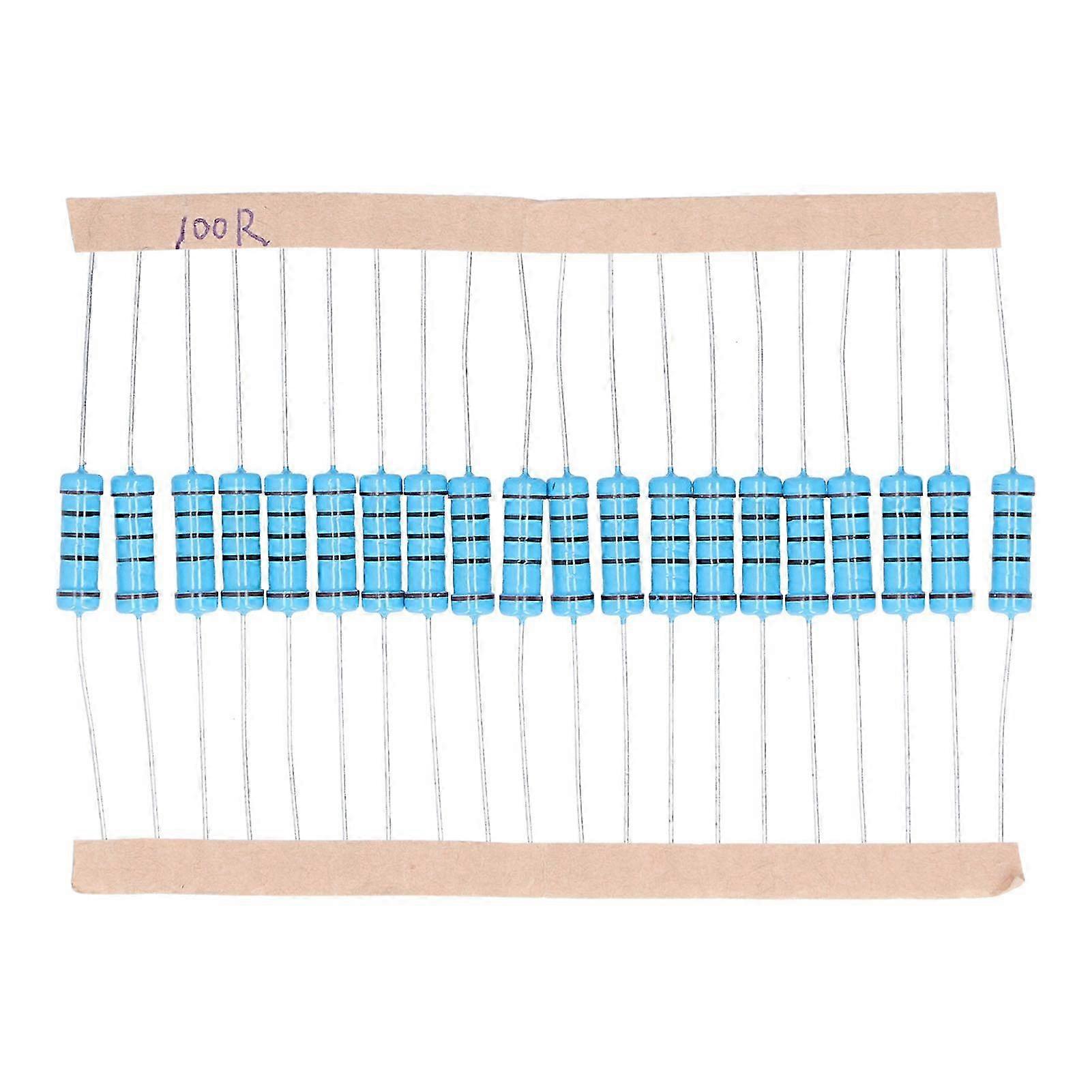 100-ohm-metallfilmwiderstände, 2 W, 1 % Genauigkeit, 20er-packung, Elektronische Bauteile Für Diy-projekte