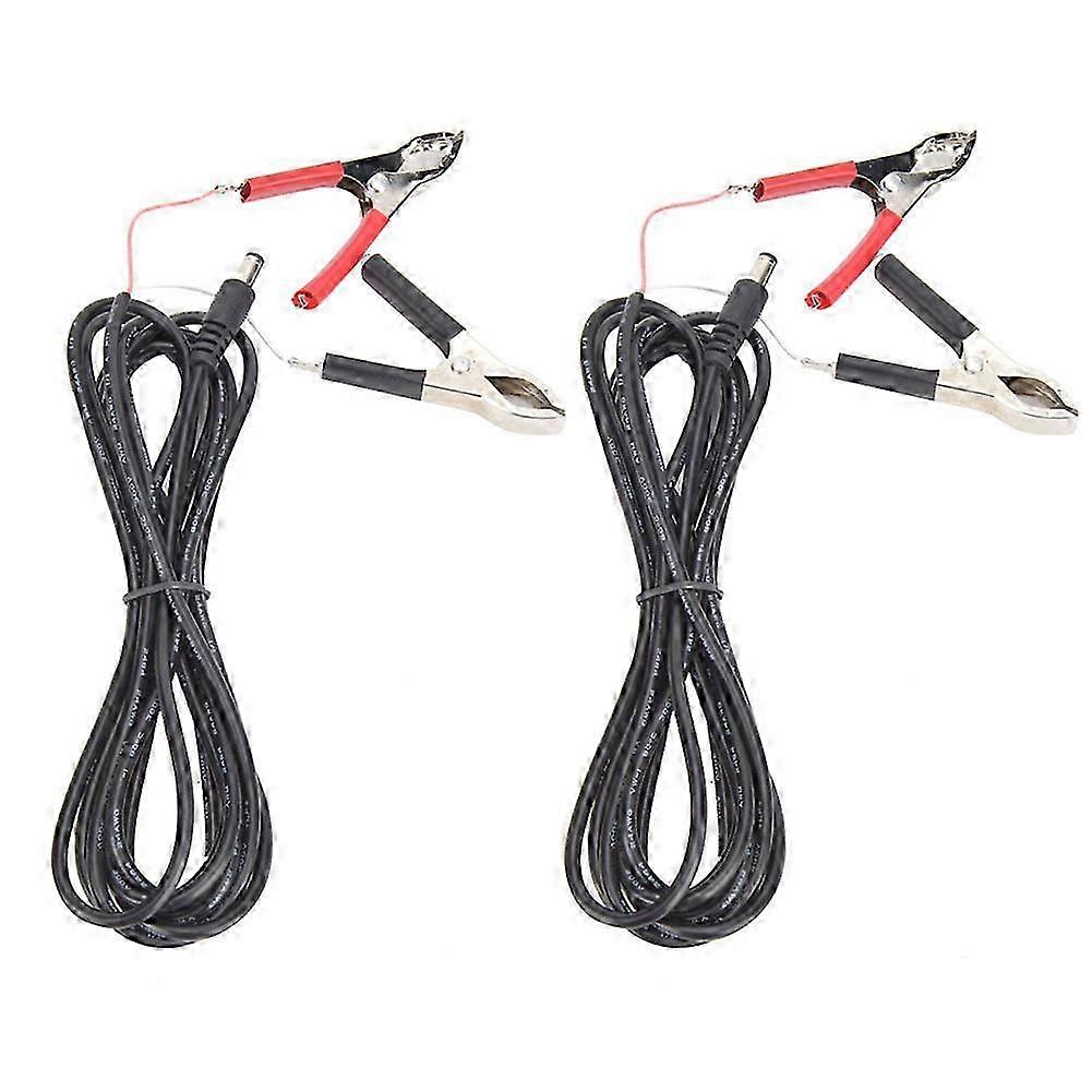 12v/24v-anschluss, 2-teilig: Dc-stecker (männlich) Mit Krokodilklemmen, 3 Meter Kabel Für Led-netzteil, Robuster Elektrischer Anschluss