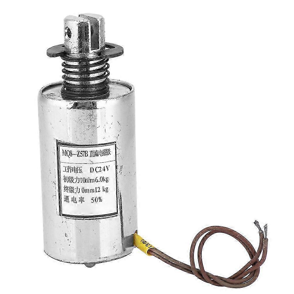 Zylindrischer Elektromagnet Mit Schubstange Dc 24v, Kraft 117,6n, Modell Mq8-z57b, Für Industrielle Automatisierungs- Und Steuerungssysteme.