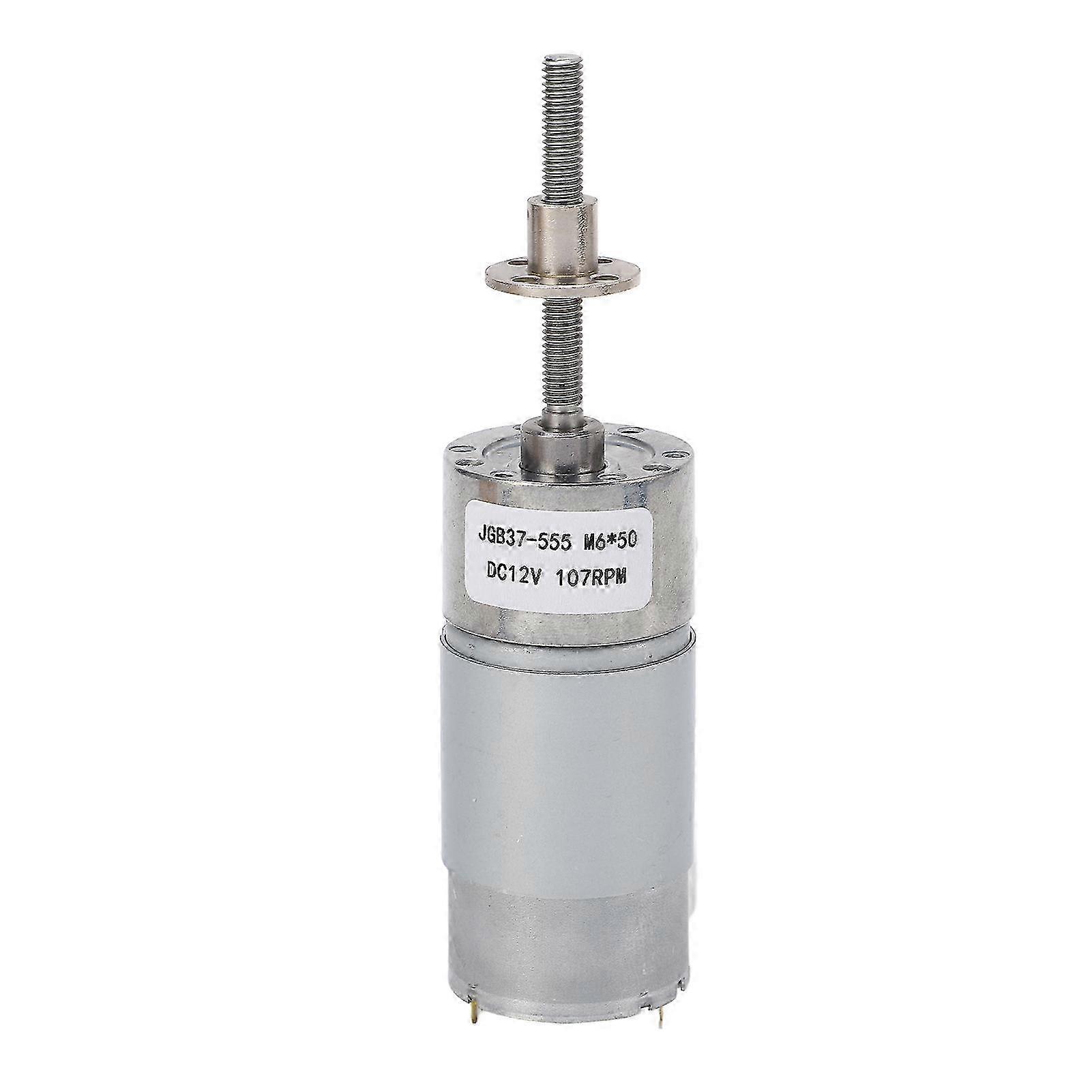 12v Gleichstrom-getriebemotor 107 U/min, Hohes Drehmoment, M6 X 50 Schraube, Mikrojustierbares Untersetzungsgetriebe Für Elektrische Lüfter, Hohe Präzision.