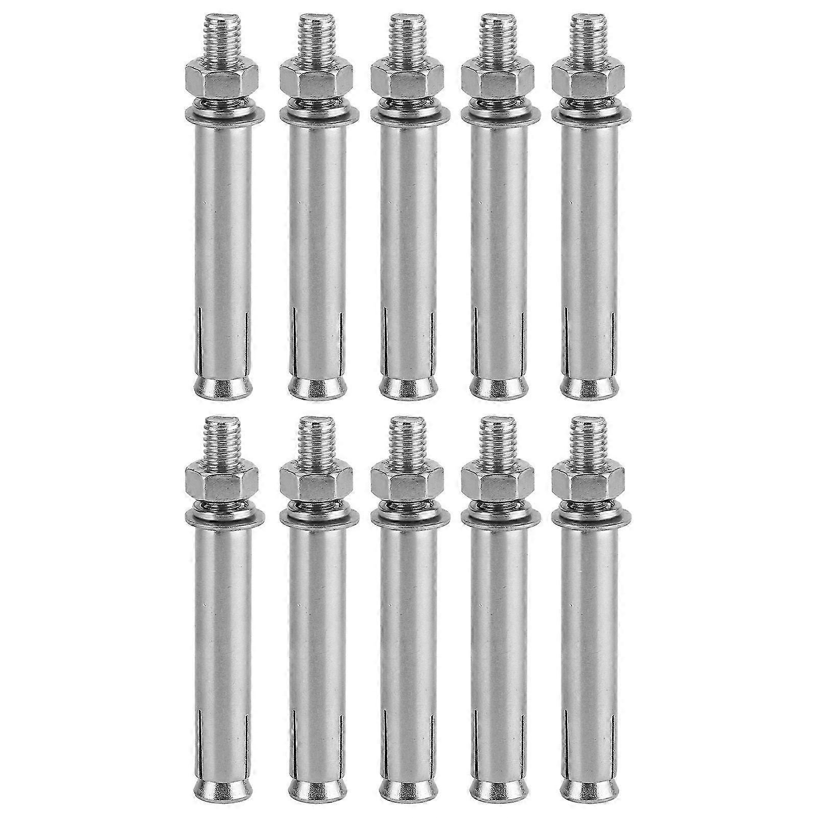 M8x80 Edelstahl 304 Hammeranker, Packung Mit 10 Spreizdübeln Für Hochbelastbare Befestigungen, Heimwerker- Und Werkzeugzubehör, Korrosionsbeständiger Ankerbolzen, Für Den Innen- Und Außenbereich.
