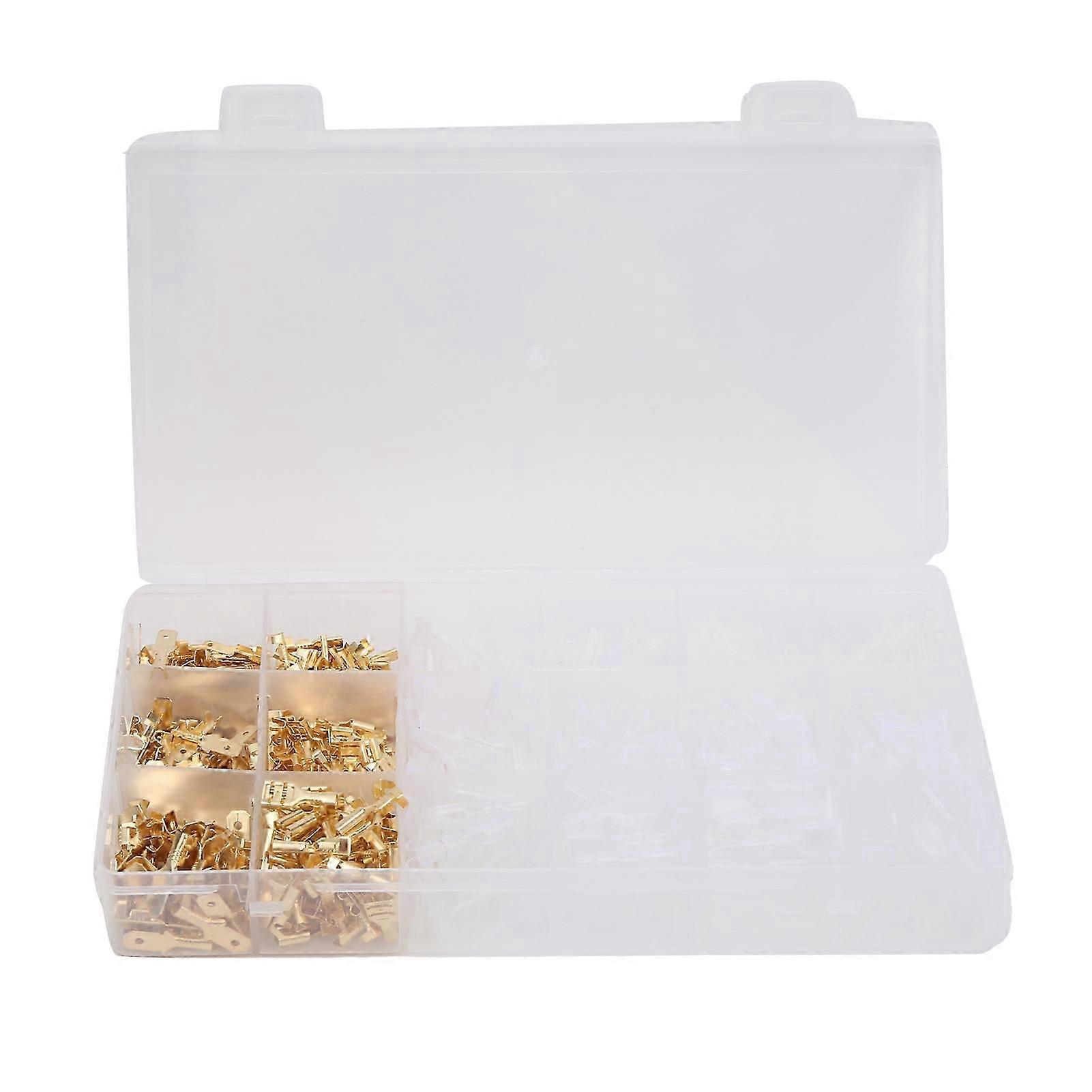 600-teiliger Crimp-steckverbinder, 2,8/4,8/6,3 Mm Stecker-buchsen-anschlüsse, Industrie-kabelschuh-set Für Die Verdrahtung, Robuste Und Vielseitige Verbindungselemente.