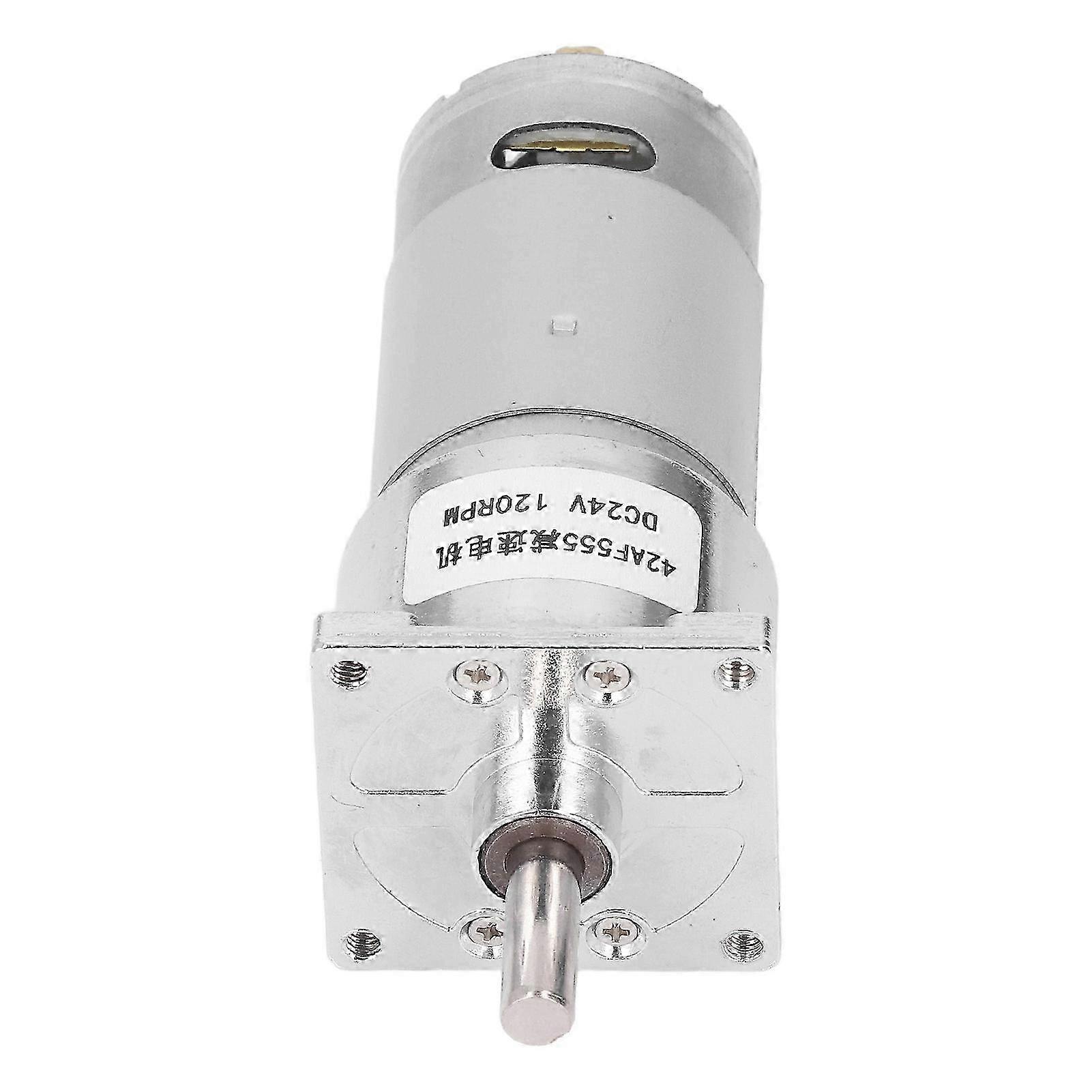 24-v-gleichstrom-getriebemotor Mit Selbsthemmendem Schneckengetriebe, Zentralwelle, Rechts-/linkslauf, Getriebe 42f555, 120 U/min