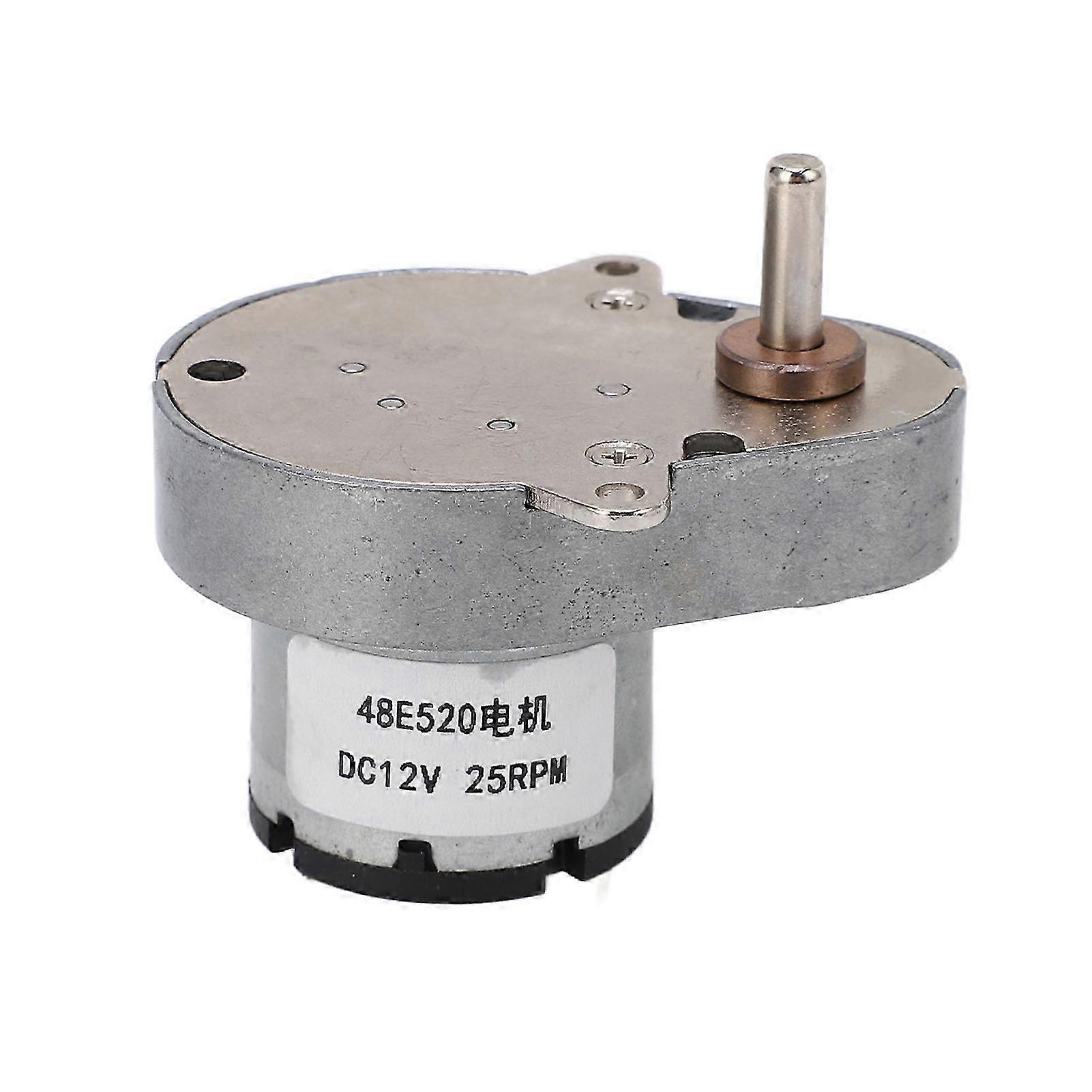 12-v-gleichstrom-getriebemotor, 25 U/min, Birnenförmige Exzenterwelle, Robustes Untersetzungsgetriebe