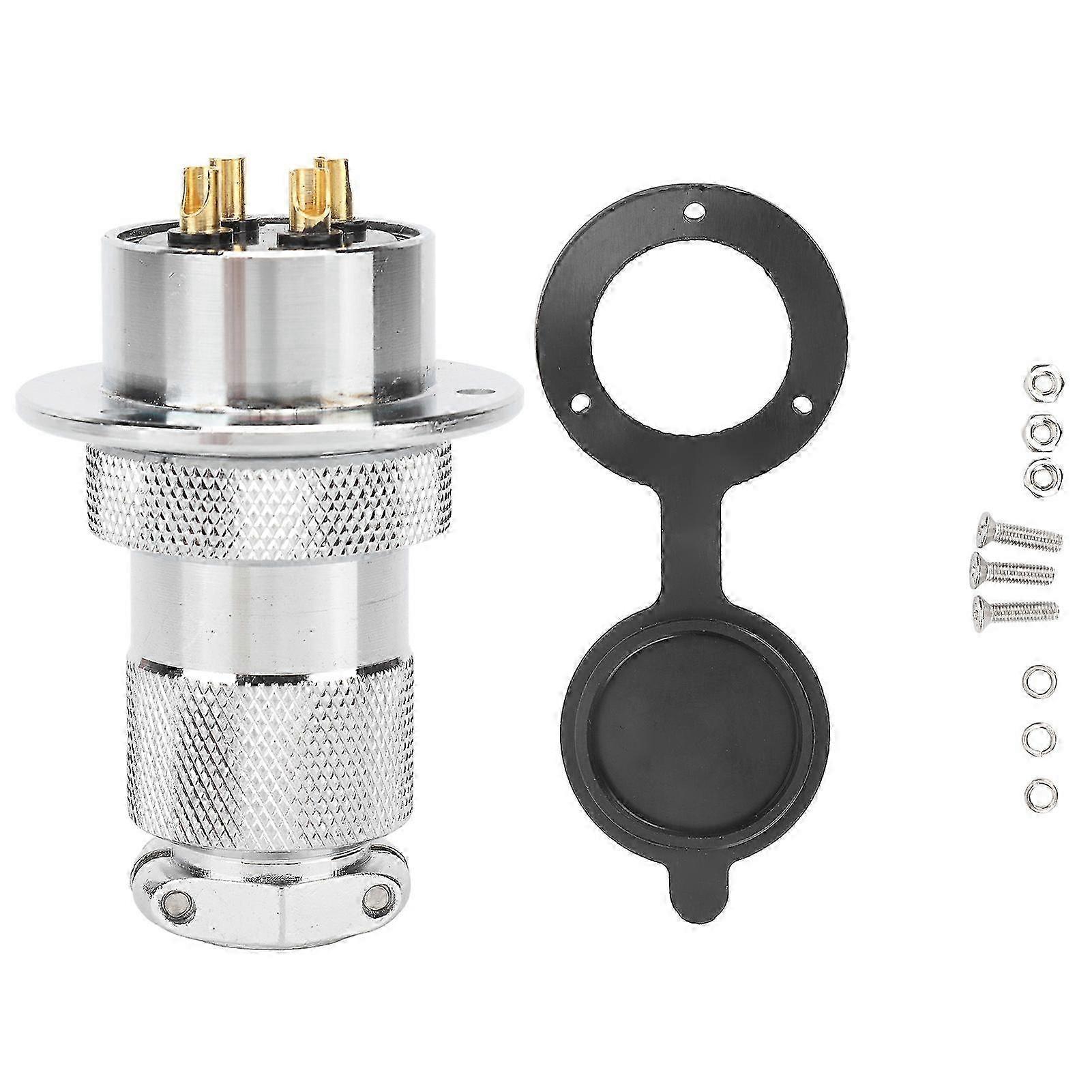 30-mm-flugzeugstecker, 4-poliger Elektrischer Adapter Für Industrieanlagen, Maschinenstromversorgung, Stecker/buchse, Robustes Bauteil.