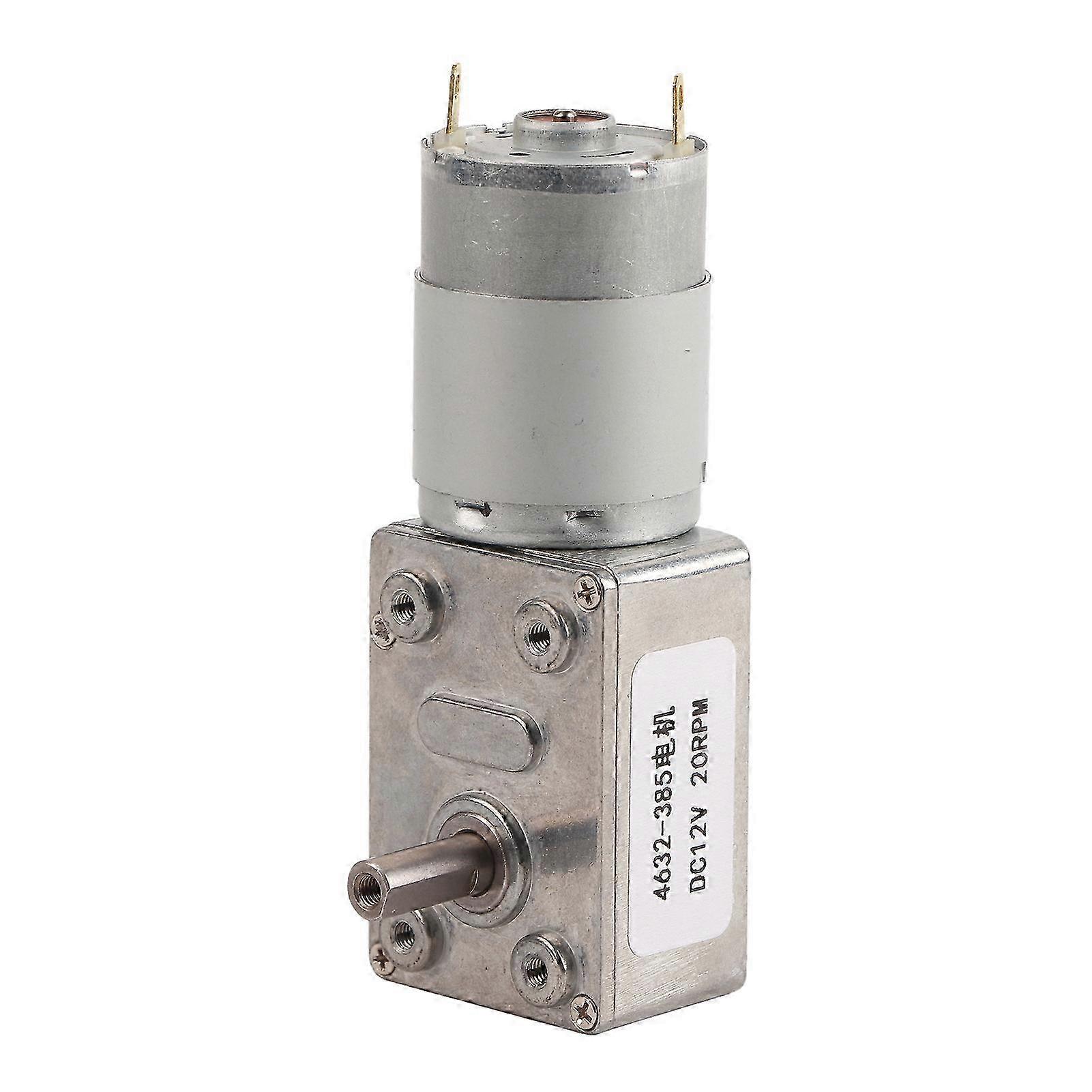 12v 20rpm Gleichstrom-getriebemotor, Mikrogetriebemotor Mit Gehäuse Aus Legiertem Stahl, Kompakter Drehzahlminderer, Vielseitig Einsetzbar Für Heimwerkerprojekte Und Automatisierung.