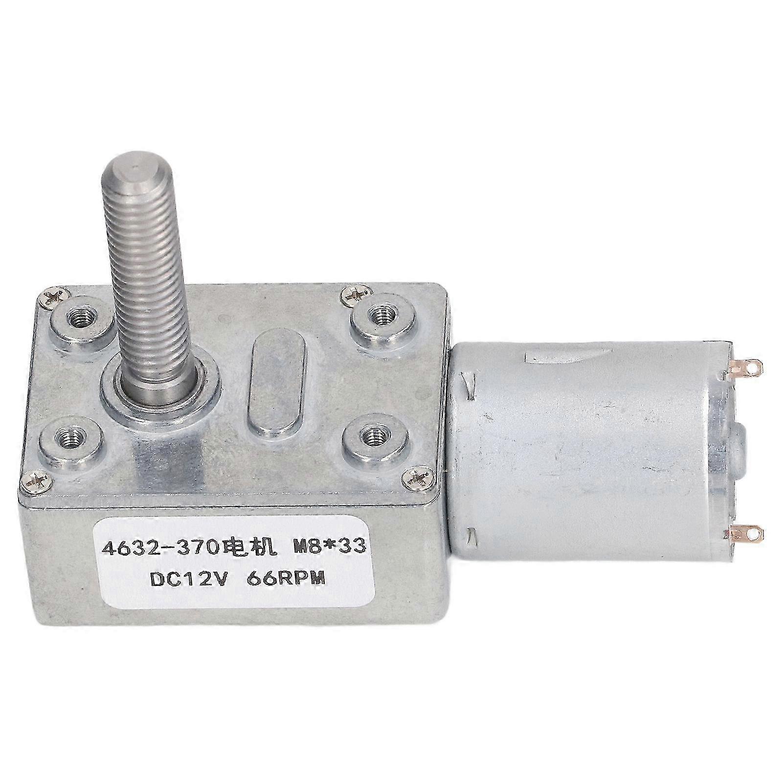 Turbo-getriebemotor 66 U/min 4632 370 M8 X 33 Mm, Dc 12 V Untersetzungsgetriebe Für Türöffnung, Leistungsstarker Kompakter Getriebemotor, 8 Mm Welle, Hohes Drehmoment.