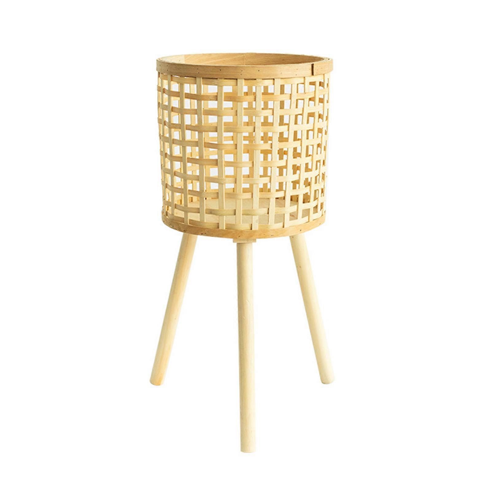 Pflanztopf Aus Künstlichem Rattan, Dekorativer Übertopf Für Wohnzimmer, Bodenregal, Mit Geflochtenen Blumen, Großer Pflanztopf Aus Künstlichem Weidengeflecht