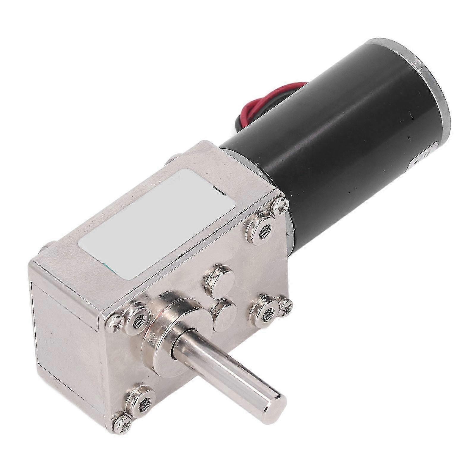 24v 18w Gleichstrom-getriebemotor, 0-100 U/min, Selbsthemmend, Drehzahl Einstellbar, Verschleißfest, Schneckengetriebe, Kompakt Und Zuverlässig Für Industrielle Anwendungen.