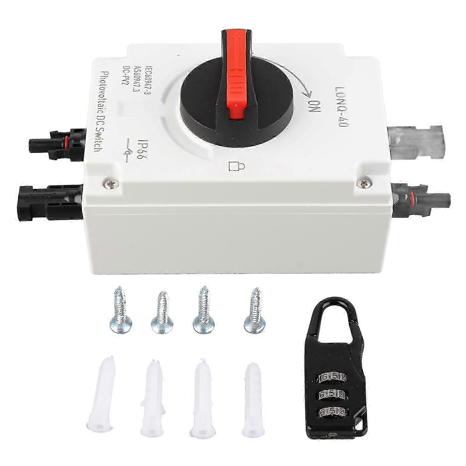 32a 4p 1500v Dc Photovoltaik-schalter, Ip66 Wasserdichter Solar-leistungsschalter, Lasttrennschalter Für Wohnmobile Und Solaranlagen