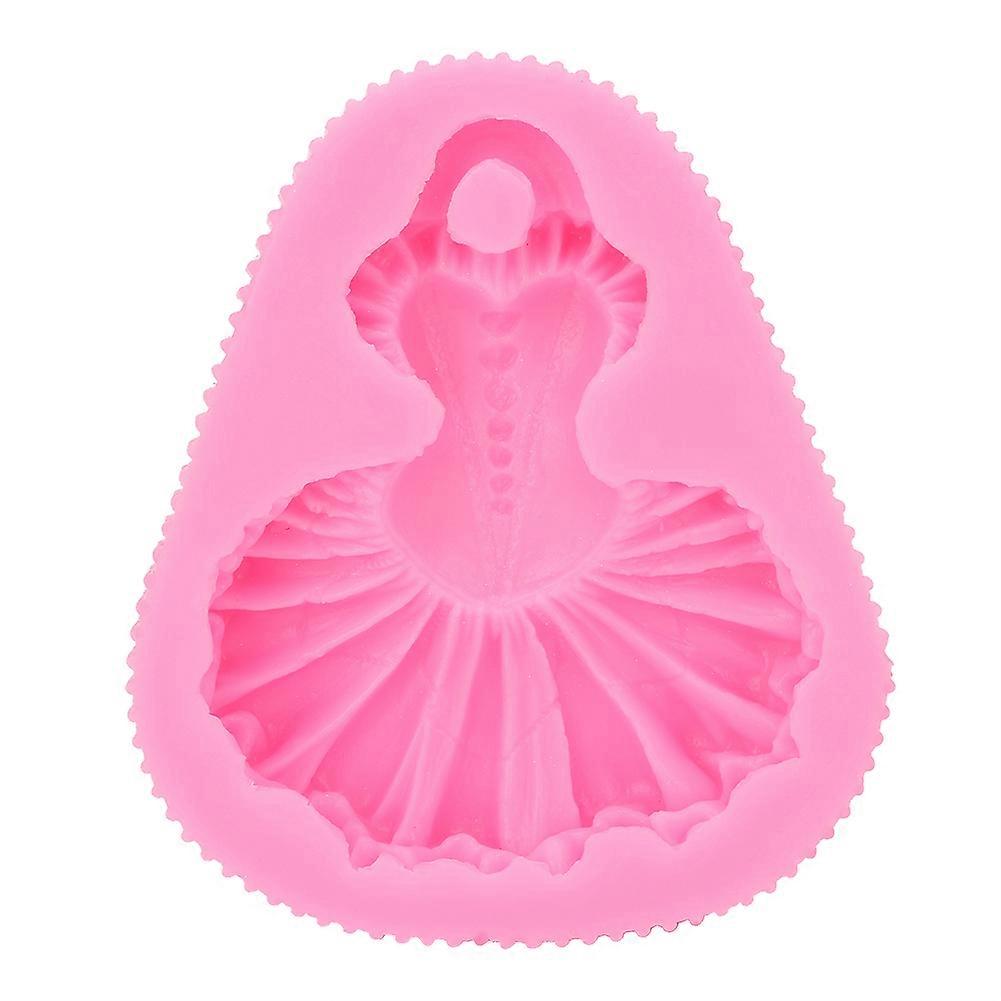 Rosa Silikonform In Form Eines Tanzrocks Zum Backen, Diy-kuchen- Und Kekse-utensil, Haushaltsküchenhelfer