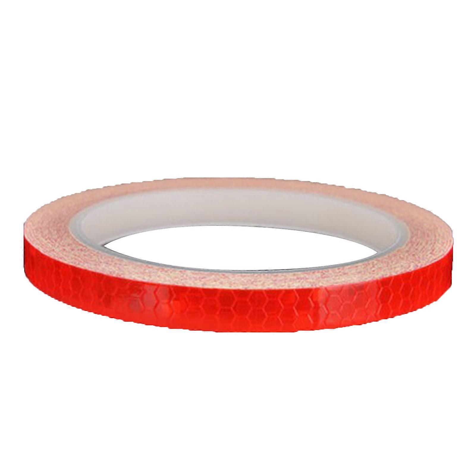 8 M Rotes Reflektierendes Fahrradband, Gut Sichtbare Pvc-aufkleber Für Türen Und Fahrzeuge, Erhöhte Sicherheit Bei Nacht, 8 M Retroreflektierendes Band, Auto- Und Fahrradzubehör.