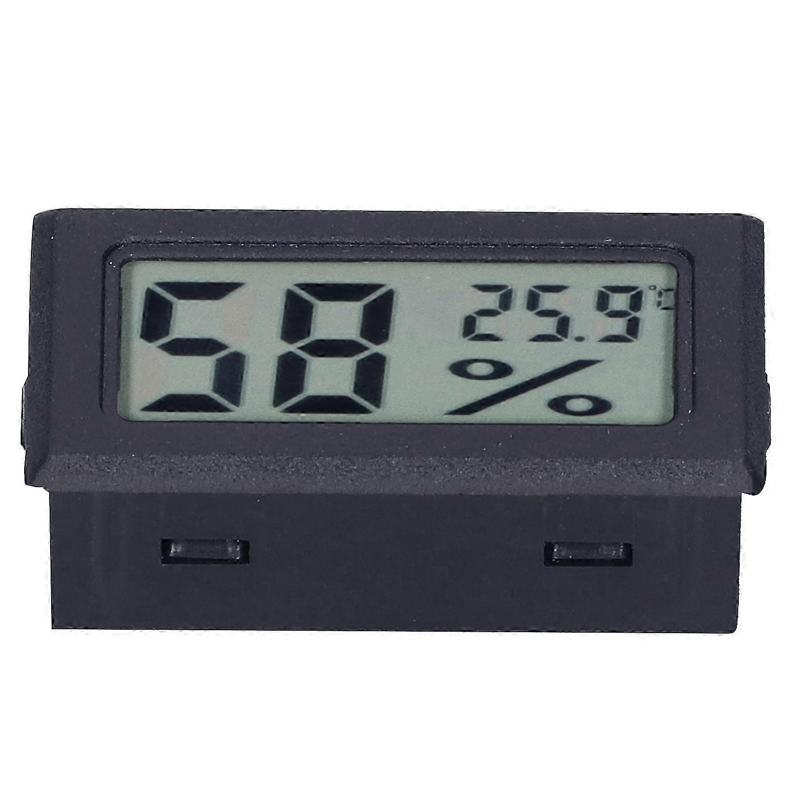 Digitales Abs-thermometer Mit Digitalanzeige Für Den Innenbereich, Ideal Für Smart Homes, Fy11001, Schwarz