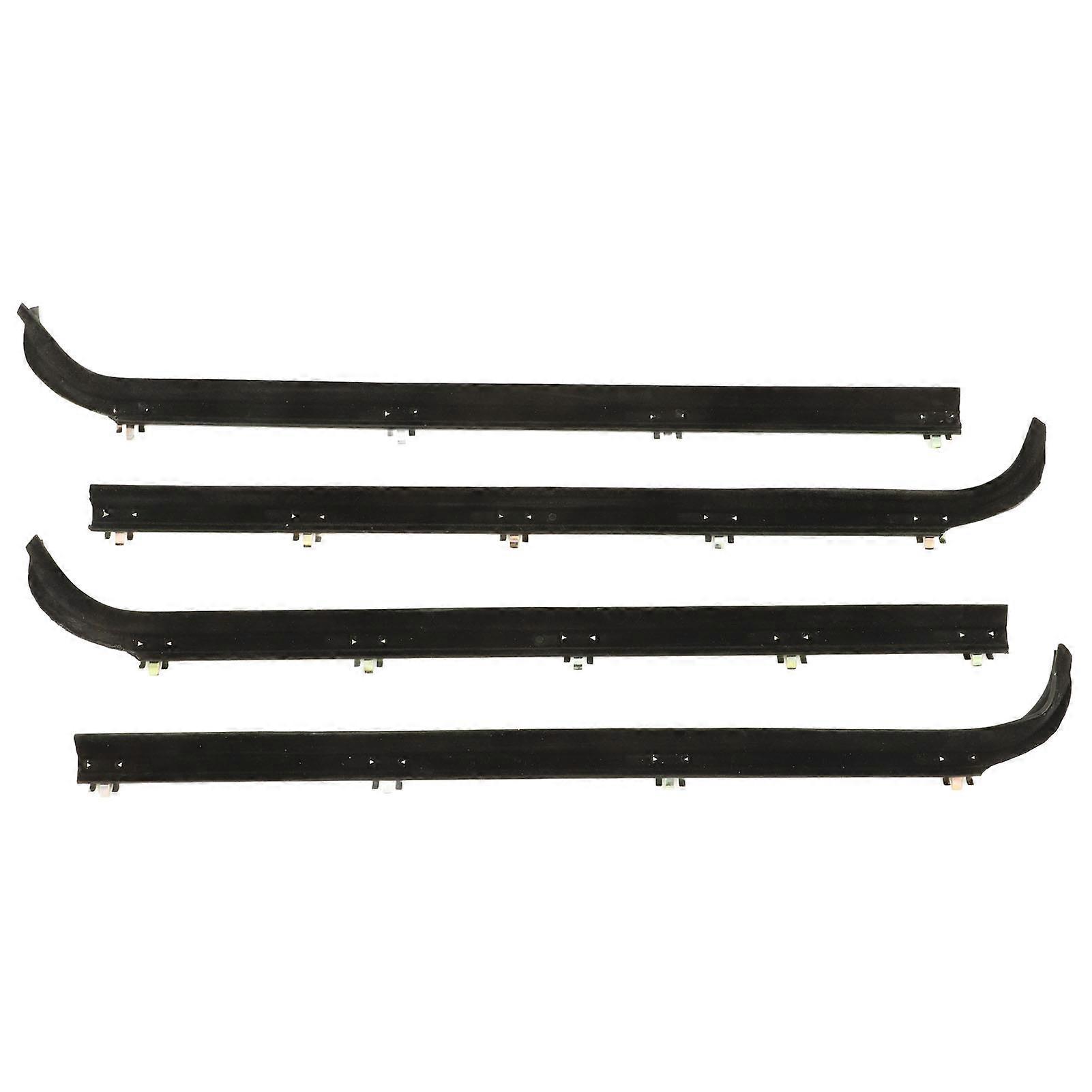 4 Stück Schwarze Frontfensterdichtung F2tz1521456a Wasserdichter, Geräuschloser Ersatz, Kompatibel Mit Ford Bronco 1987-1996