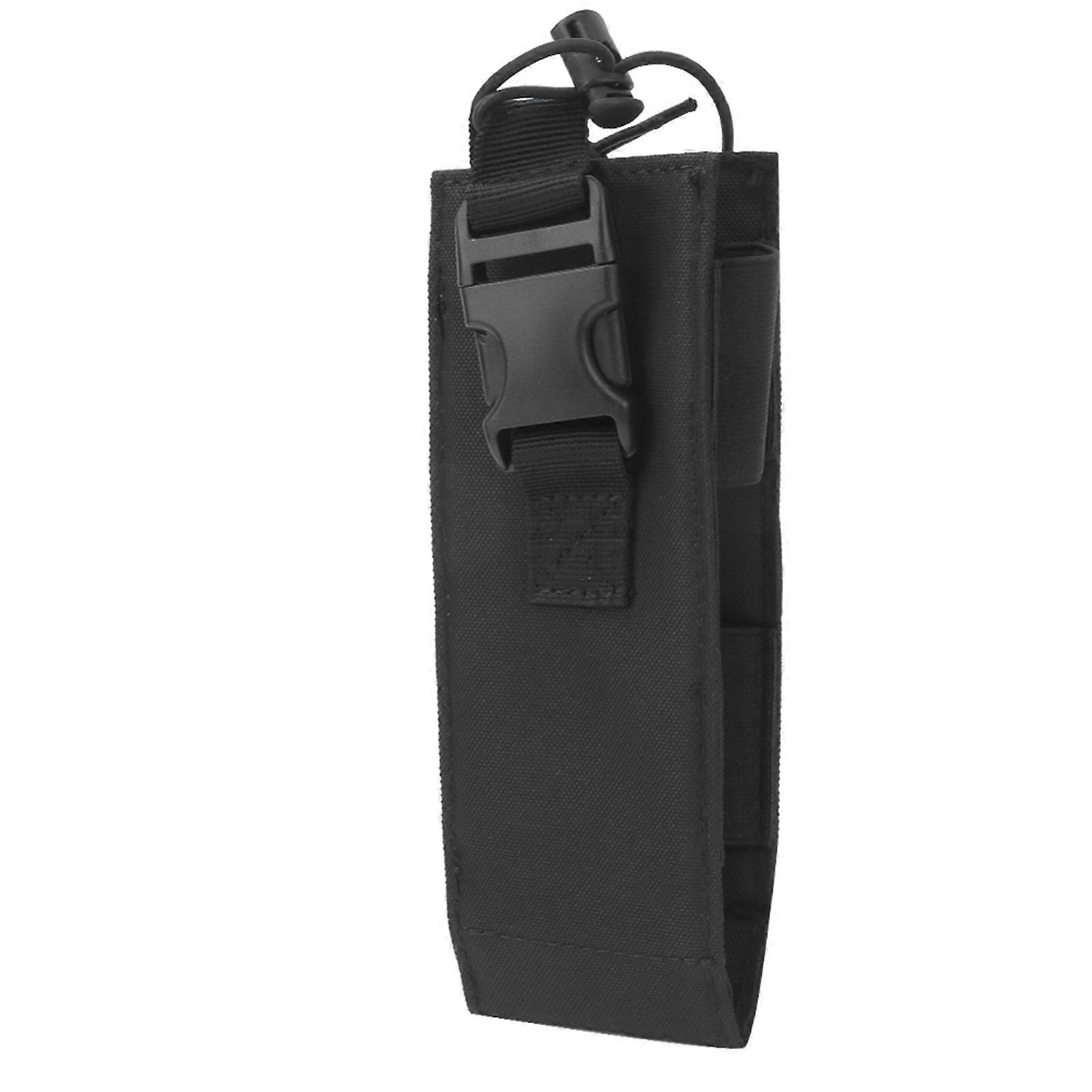 Tragbare, Schwarze, Taktische Militärtasche Aus Nylon Für Funkgeräte, Universelle Zubehörtasche, Outdoor-ausrüstung, Robustes Gürtelholster.