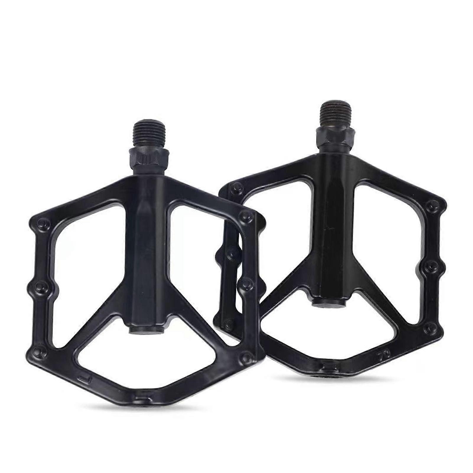 Y-förmige Mountainbike-pedale Aus Aluminiumlegierung, 2 Stück, Rutschfest, Du-lager, Schwarze Plattform Für Mountainbikes