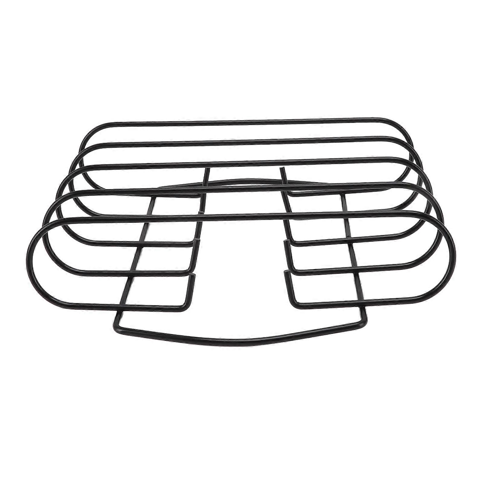 Schwarzer, Antihaftbeschichteter Grillrost Aus Gusseisen Für Rippchen, Steaks, Lammkoteletts Und Grillspieß