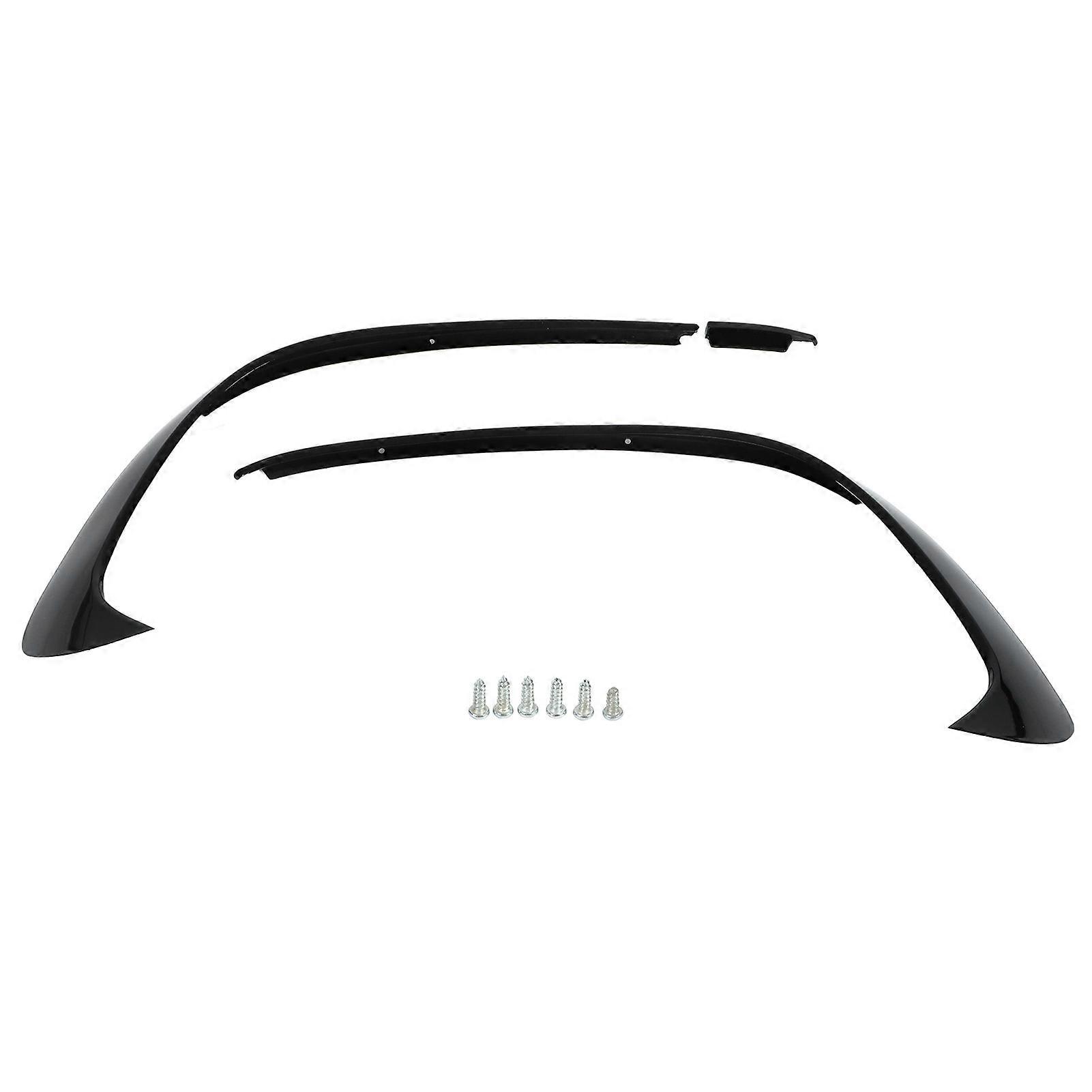3x Frontspoiler-unterlippe Aus Abs In Hochglanzschwarz Für Mercedes A-klasse W176 Amg Line A45 (2015–2018)