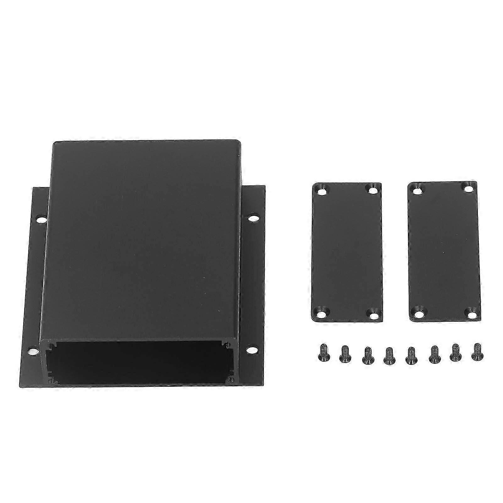 Selbstbau-elektronikgehäuse Aus Schwarzer Aluminiumlegierung, Wasserdicht Und Korrosionsbeständig, Hervorragende Abdichtung Für Projekte Und Instrumente.