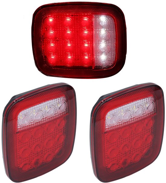 Passend Für Rückleuchten, Bremslichter, 16 Leds, Blinker Und Rückfahrscheinwerfer, Passend Für Jeep Wrangler Tj, Cj Und Jk.