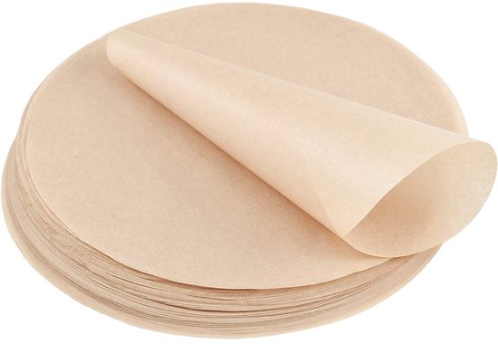 100 Blatt, Ca. 20 Cm, Antihaftbeschichtetes Backpapier Für Heißluftfritteuse, Hamburger, Pfannen, Backofen, Grill Und Dampfgarer