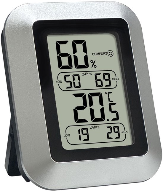 Digitales Hygrometer Thermometer Temperatur Und Feuchtigkeitsmesser Für Innenräume, Klimadetektor Mit Magnet Und Tischständer