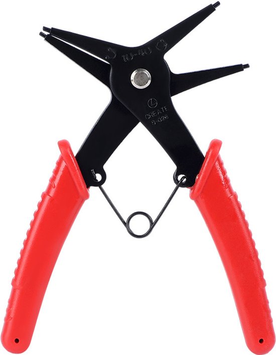 2 Teilige 2 In 1 Federringzange Innen Und Außenringzange Gerade Backen 10 Mm Bis 40 Mm Für Montage Und Demontage