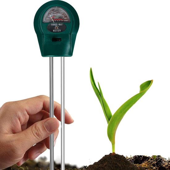 Boden Ph Meter 3 In 1 Bodenfeuchtemesser Bodentester Mit Ph Wert Und Feuchtigkeitsmessung Leichtes Pflanzen Bodentest Set Für Drinnen Und Draußen