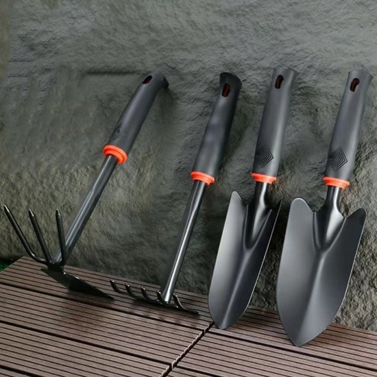Großes 4 Teiliges Gartengeräte Set Mit Rutschfestem Gummigriff Robuste, Langlebige Gartengeräte, Ein Klassisches Und Praktisches Geschenk Für Gar