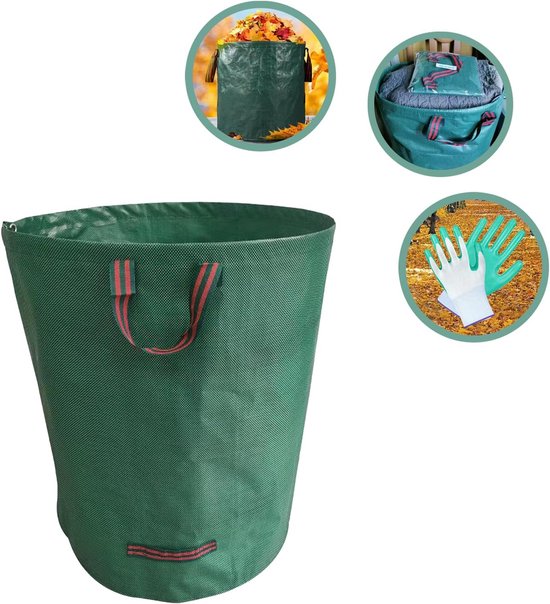 400 Liter Mehrweg Gartenabfallsack Faltbarer Laubsack Für Laub, Grasschnitt Und Gartenabfälle
