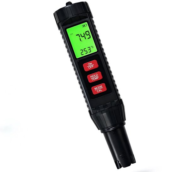 7 In 1 Hochpräzisions Digital Ph Und Chlormessgerät Für Schwimmbäder, Wasseranalyse Mit Großem Display, Messung Von Ph Wert, Salzgehalt, Chlor, O
