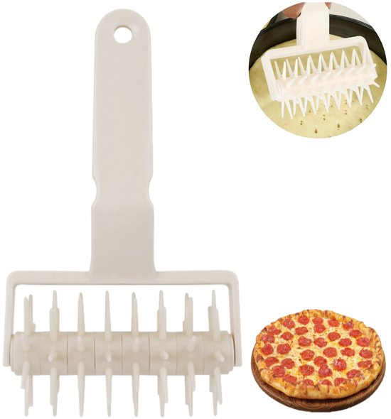 Stück Pizzaschneider Teigroller Kuchenschneider Backwerkzeug Robust Und Langlebig Für Restaurants, Bäckereien Und Private Küchen 20,5 X 12 Cm Wei