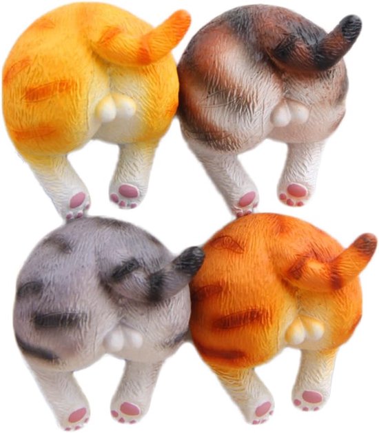 Niedliche, Verspielte 3d Katzen Kühlschrankmagnete, Büromagnete, Kalendermagnete, Whiteboard Magnete, Wohndekoration (4er Set)