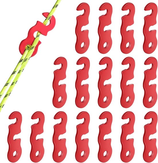 Seilspanner Aus Aluminiumlegierung Für Zelte Und Outdoor-aktivitäten - 16 Stück